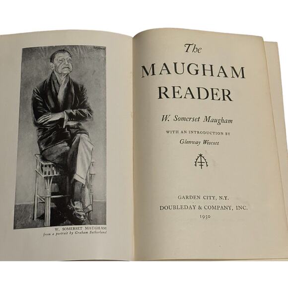 The Maugham Reader Book VTG 1950 Hardcover Short Stories Door Of Opportunity - Picture 1 of 8